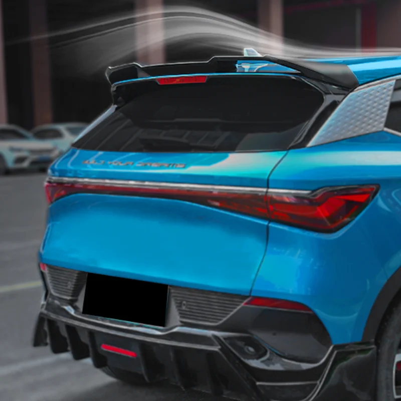 Byd Atto 3 Ev Yuan Plus 2022 2023 액세서리, ABS 소재, 노펀치 자동차 리어 트렁크 스포일러