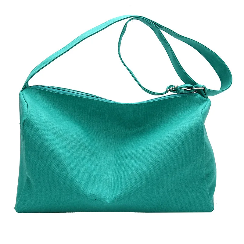 2023 Spring and Summer New Canvas Bag Women's One Shoulder Large Capacity New Fashion Cute Solid Color Women's Crossbody Bag