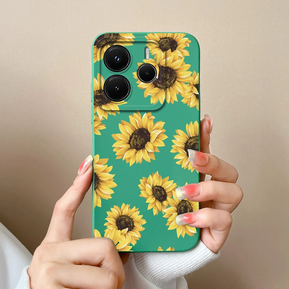 Rose Avocado Liquid Durable Non-Slip Silicone Back Cover