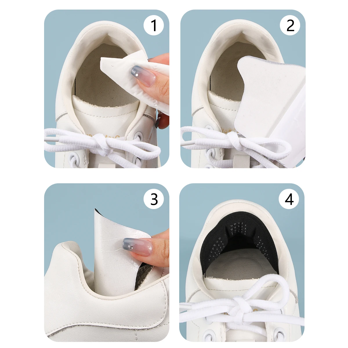 Heel Protection 1 Pair Shoe Insoles For Too Large Shoes Heel Cushion to Reduce Shoes Insoles-Self Adhesive Pads