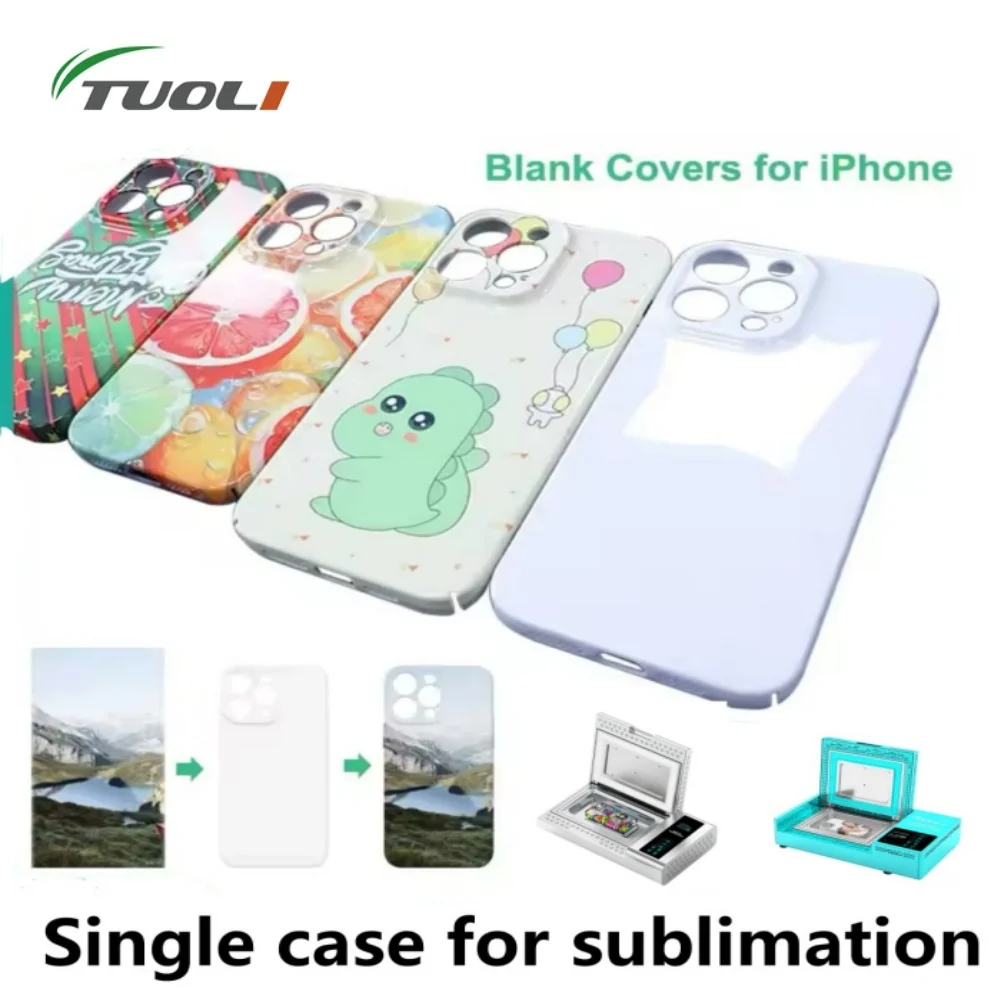 TuoLi 10pcs Sublimation DIY Single Case Covers