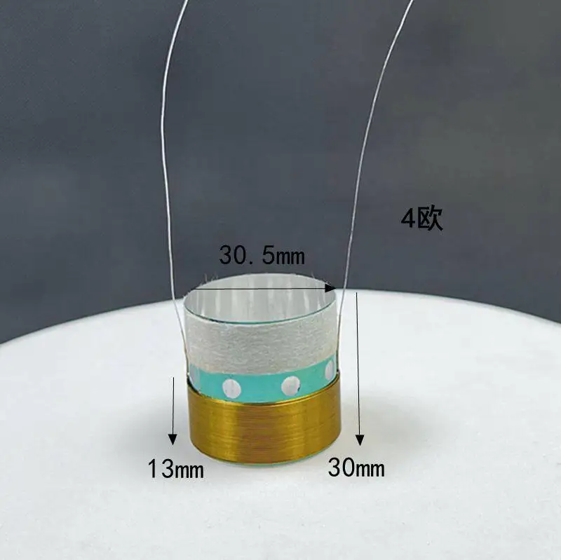 다이나우디오 교체용 30.5mm 저음역 음성 코일 30.5 코어 2층 코일 4옴 스피커 액세서리