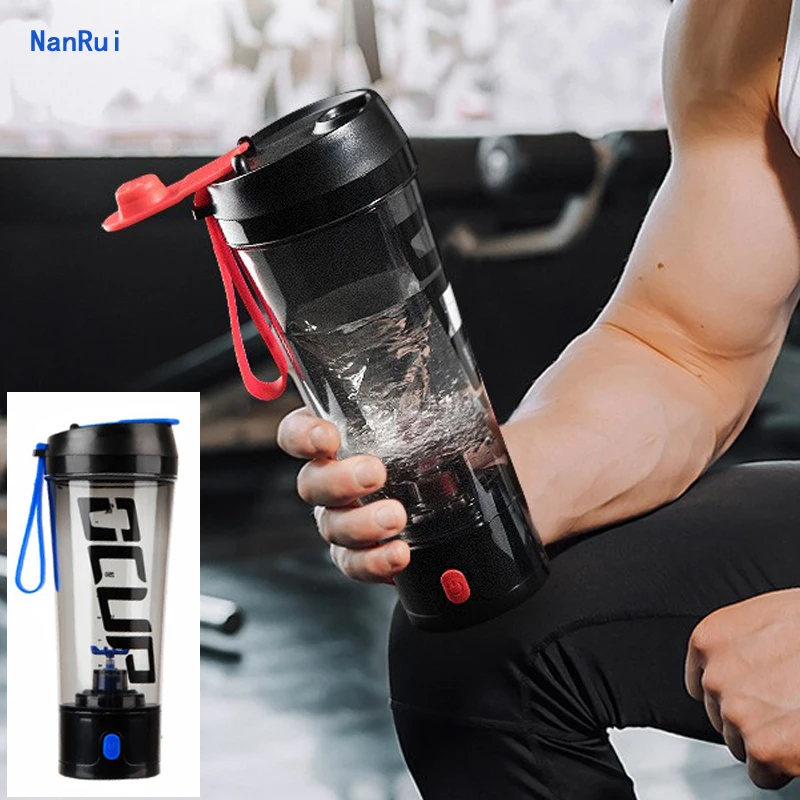 New 1 Pc 450ml Electric Mixer Automatic Protein Powder Shaker Bottle Double  Scale Shaker Bottle Easy Use Long Service Life - AliExpress