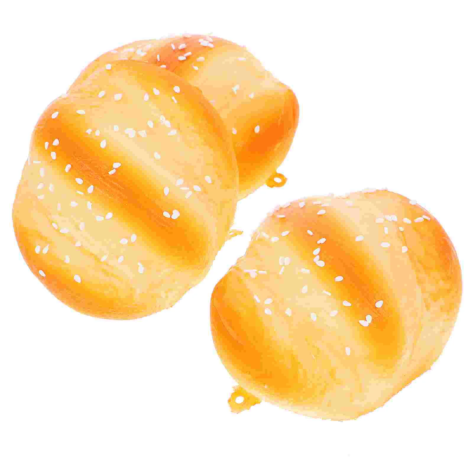 

3 Pcs Simulated Fake Food Bread Slow Toy Model Educational Kids Accessories Baking Shop Ornament