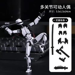 Dynamic Shapeshift Robot 3D Mannequin and Dog Figures Toy Set (Grey)
