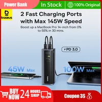 Baseus Power Bank 145W 20800mAh PD 100W Fast Charging  with Smart Digital Display Portable External PowerBank for Laptop Phone 1