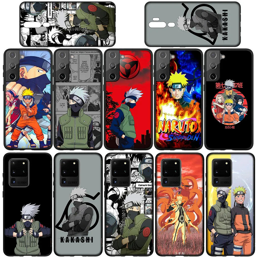 Sleek Anime-Inspired Phone Cover featuring Uchiha Sasuke and Kakashi