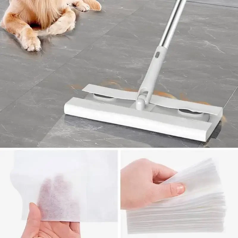 50Pcs 30x40cm Disposable Microfibre Electrostatic Floor Cloths Dusting Cloths Dry Duster Mop Pads Floor Cloth Refills