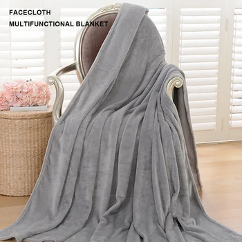 1-10PCS Flannel Fleece Blanket Winter Cozy Soft Blankets Multifunctional Farley Plush Blanket Cover Thermal Mat For Home Office 3