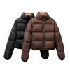 Women's Jacket New Korean Version Stand Collar Short Cotton-padded Jacket Thickening Warm Parkas Winter Jackets for Women Coat 6