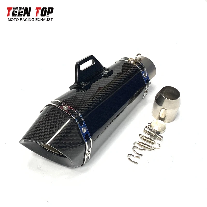 Universal Motocycle Exhaust Muffler 51mm 60.5mm Modified Escape Moto Carbon AK Exhaust BJ300GS BJ300 TNT300 Tornado 302R TRK502X - Image 5