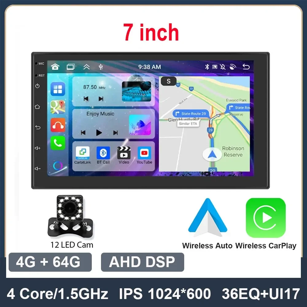 7inch 4G 64G 12LED