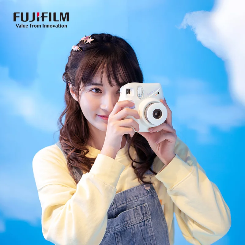 Original Fujifilm Instax Mini7+ SE Camera Fuji  Instant Camera Film Camera Film Wrist Strap Birthday Christmas for Girl Gift