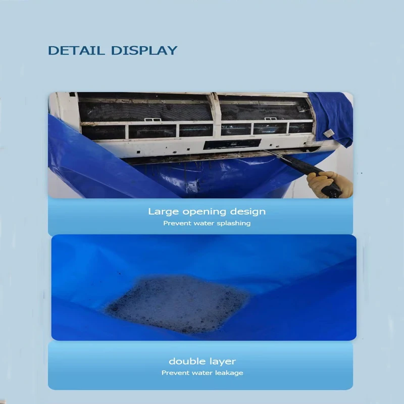 Air Conditioning Cover Waterproof With Water Pipe Below 2P