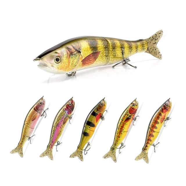 Glide Bait 155mm /47.4g Multi Jointed Sinking Swimbait Hard Body with Soft  Tails Swim Bait Glide Shad Pike Lure Fishing Tackle - AliExpress