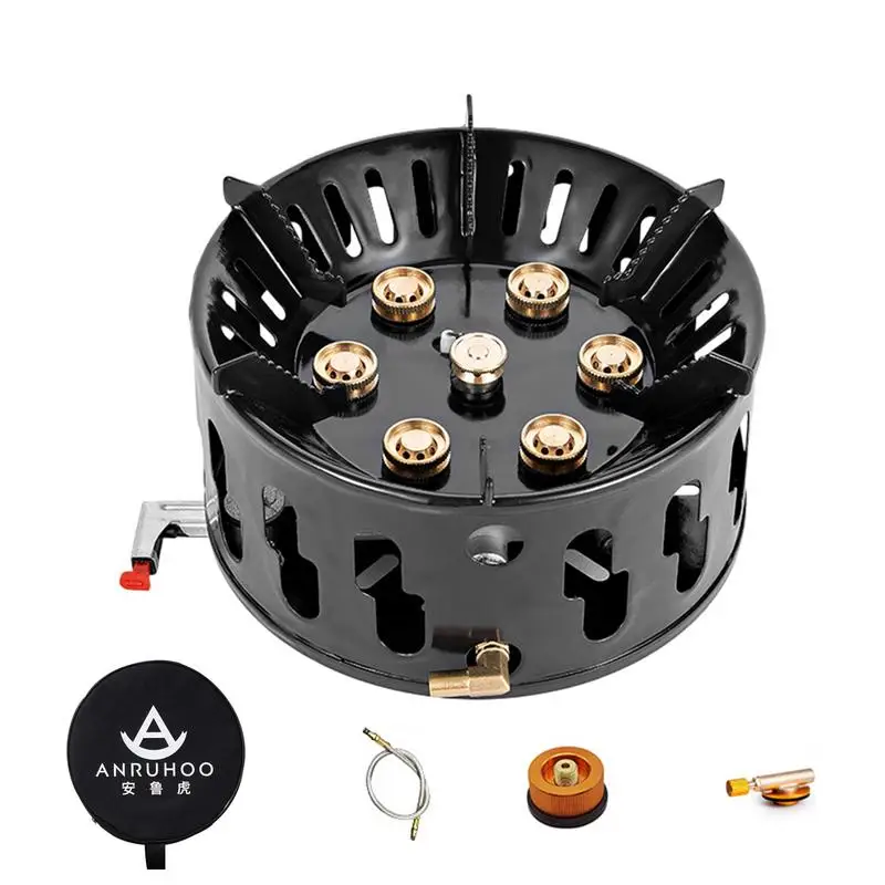 

Portable Camping Stove 19800W Cooking Stove Outdoor Stove Seven Core Fierce Stove Camping burner Hiking picnic Camping supplies