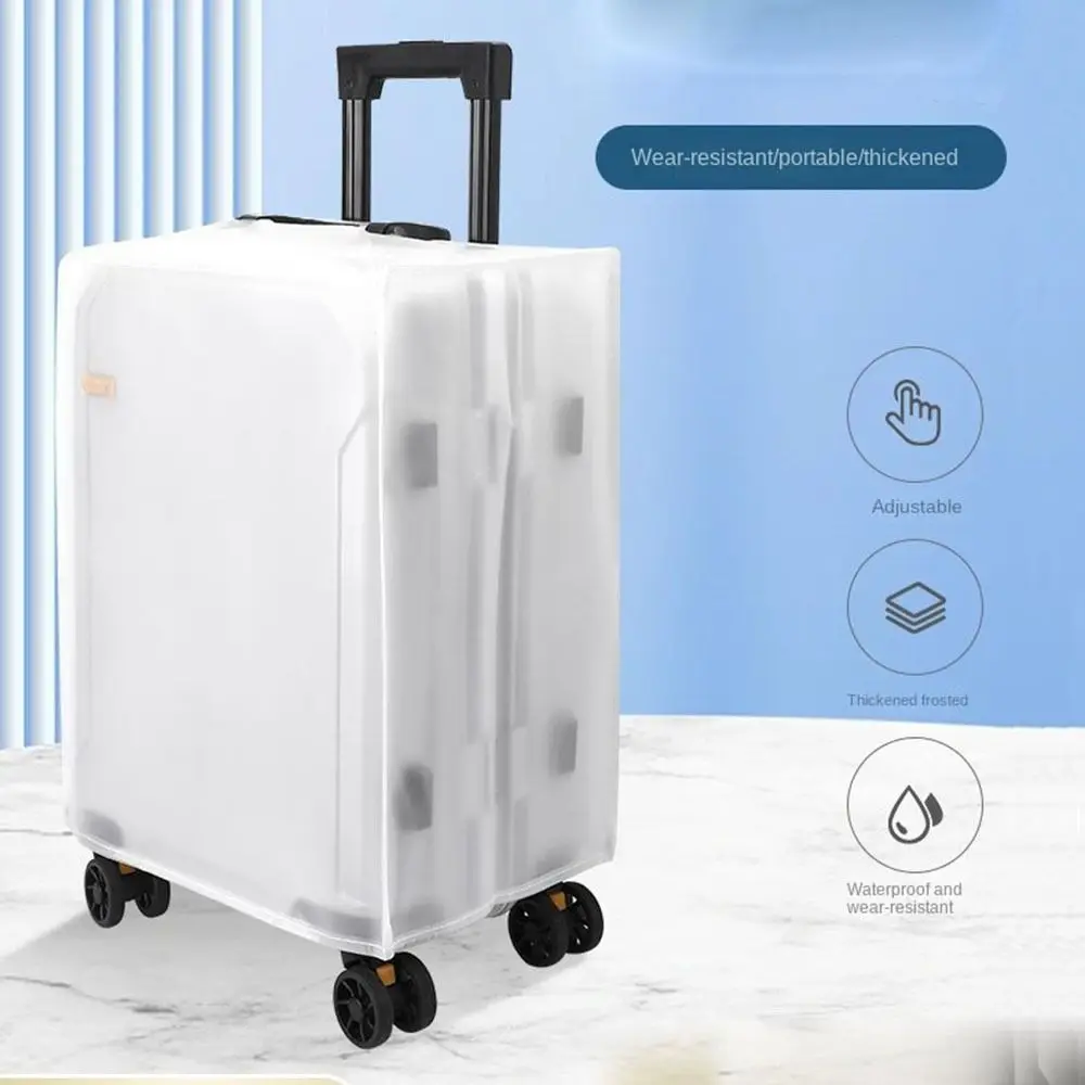 Transparent Travel Luggage Cover Waterproof Luggage Protector Covers Dustproof Protector Covers For 20-30 Inch Suitcase Case