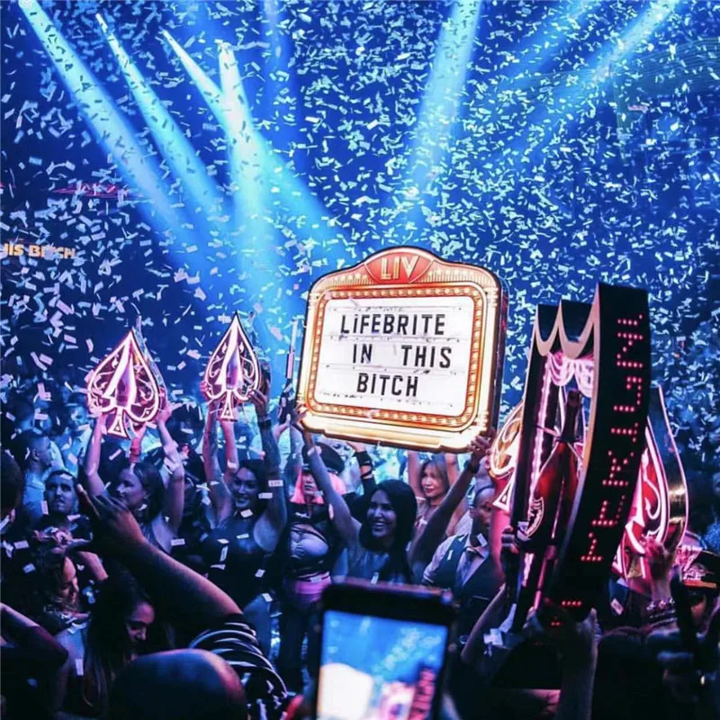 LED Display Marquee Message Board Sign Letters Bottle Presenter 3 Sets Letters for Club Bar Event