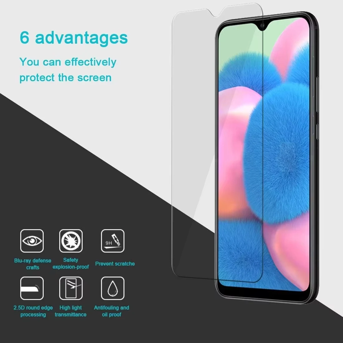 1-4pcs Screen Protector Tempered Glass For Samsung A56 5G A57 A07 A06 A05 A35 A34 A33 A55 A54 A53 A52 A17 A16 A15 A36 A26 A16 4