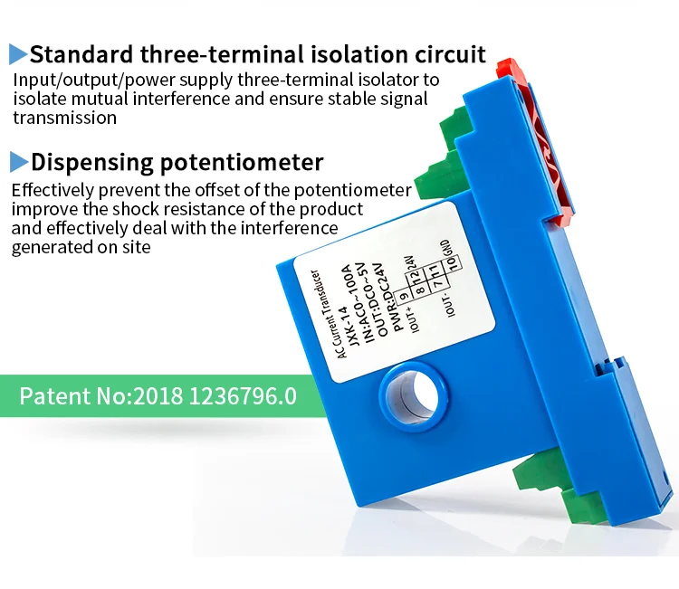 AC DC Current Transmitter 0-150A To 4-20mA 0-10V 4 20mA Current