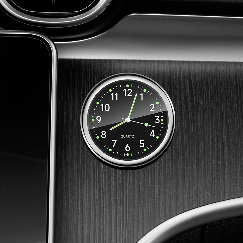 New Mini Car Clock Universal Car Dash Clock Luminous Internal Stick-On Digital Watch Mechanics Quartz Clock Car Accessories