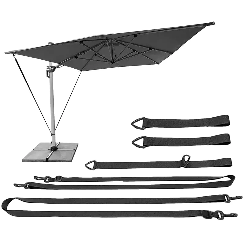 Fixed Strap For Large Outdoor Umbrella Wind Protection Band For Cantilever Umbrellas Weatherproof Adjustable Hooks Fixed Band