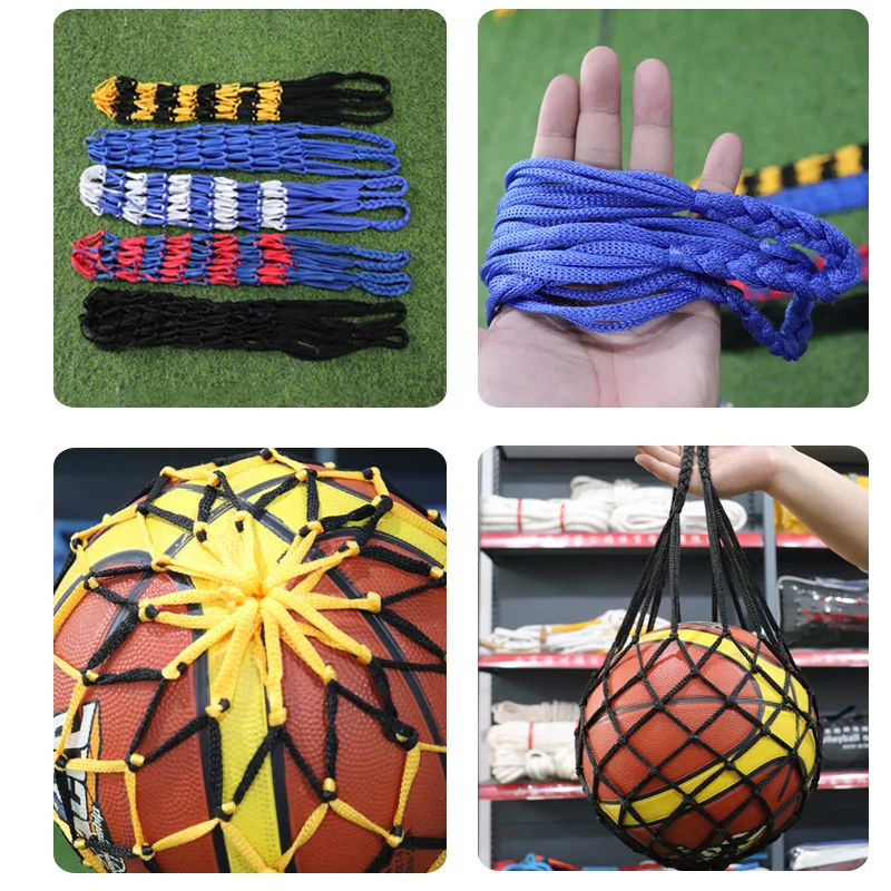 Basketball Net Bag, Nylon Basket Storage Bag, Single Ball Carry, Outdoor Sports, Soccer, Football, Volleyball, 1Pc