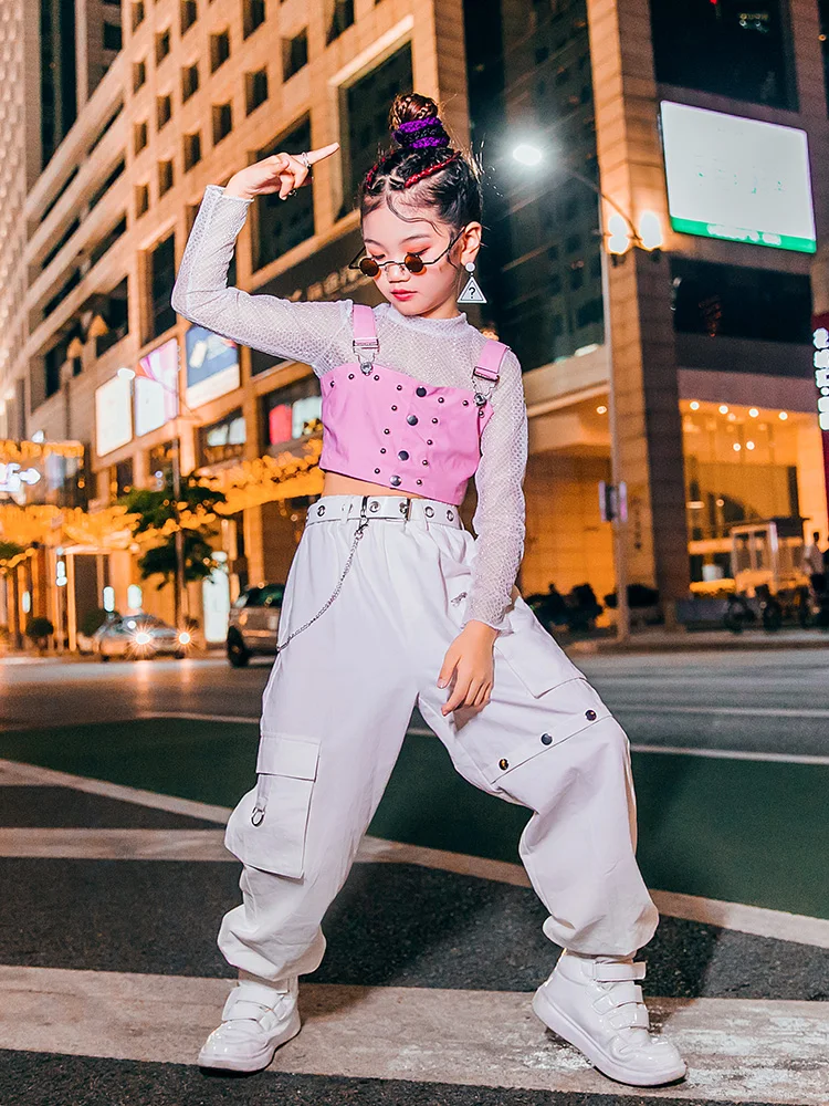 Zzl-ropa De Baile Urbano Para Niña, Traje De Escenario K-pop De Moda, 3  Piezas, Rosa Y Blanco, Traje De Baile De Jazz, Pasarela, Espectáculo, Ropa  De Actuación - Jazz - AliExpress