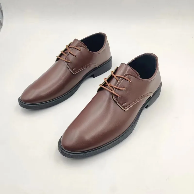 Casual Shoes Spring Autumn British Business Formal Leather Men Heightening Single Suit