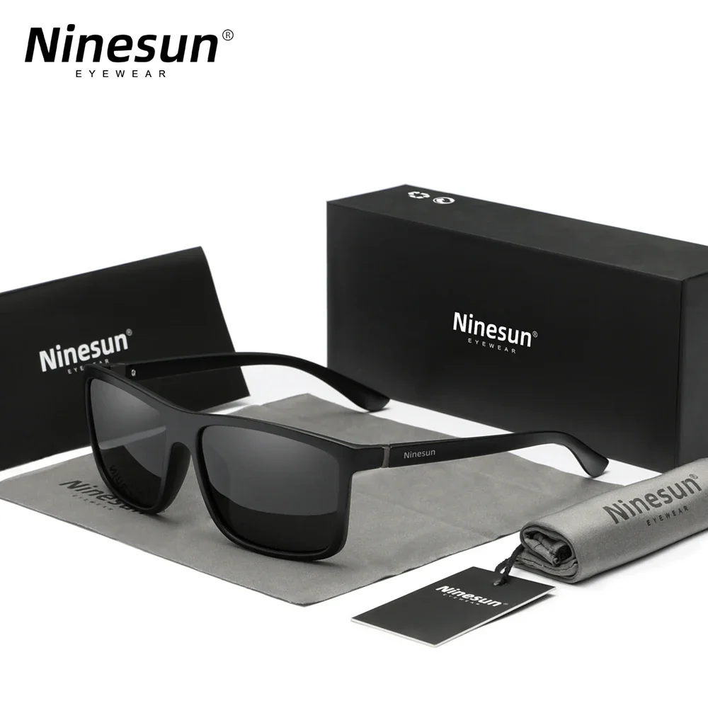 

Ninesun Men's Glasses Polarized Lens Sunglasses Updated Mirror Square Goggle Eyewear Accessories For Men UV400 Sun Glasses