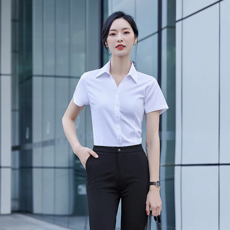 Summer Fashion Shirt Casablanca Women's Short Sleeve Shirt Formal Shirt