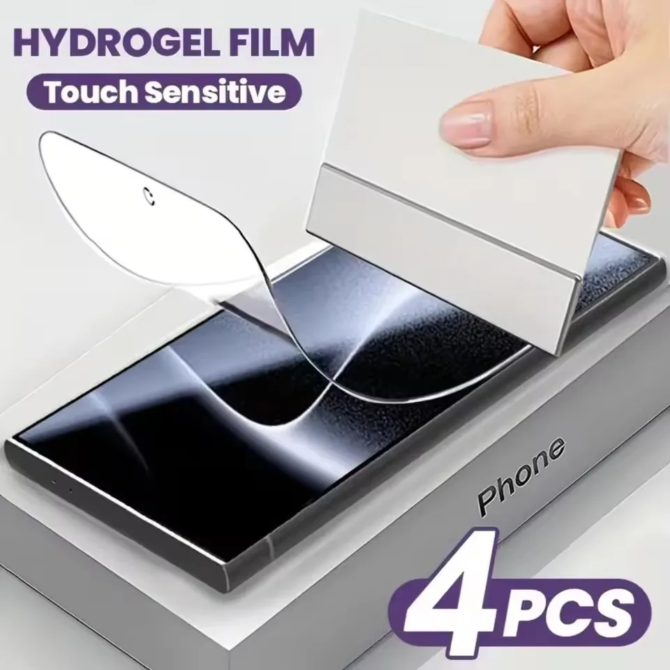 Premium Hydrogel Film Screen Protector - Pack of 4