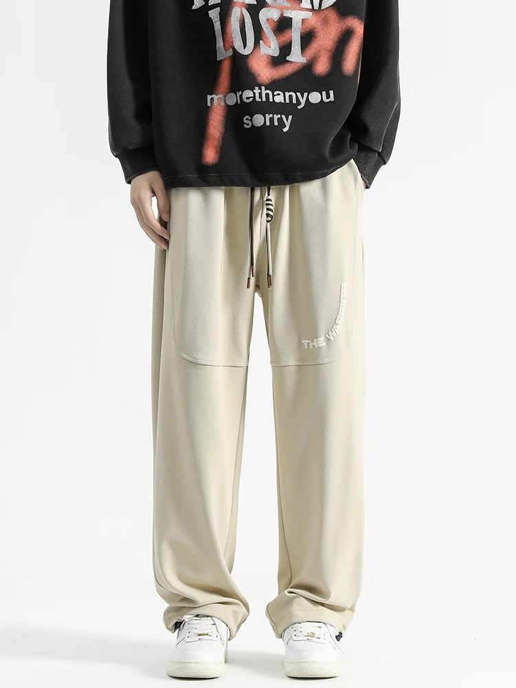 Street trend straight leg pants for men and women, loose and versatile casual pants for men and women in spring