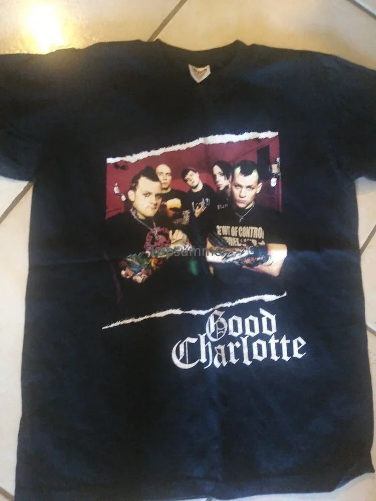Good Charlotte Rock Punk T-Shirt Youth Large New Vintage Deadstock Anvil Og