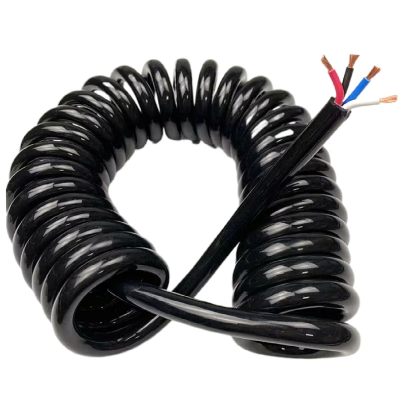 Primavera Cabo Fio Core 18 17 15 13 11 Awg Trecho 10 Metros Espiral Fio Telescópica pu