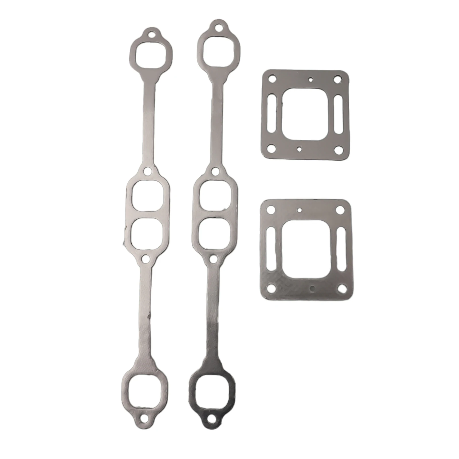 Exhaust Gasket Kit Manifold 1Set For Mercruiser 5.0 Mpi 5.7 350 Mag Riser Block V8 Elbow Block To Manifold Gaskets Replacement