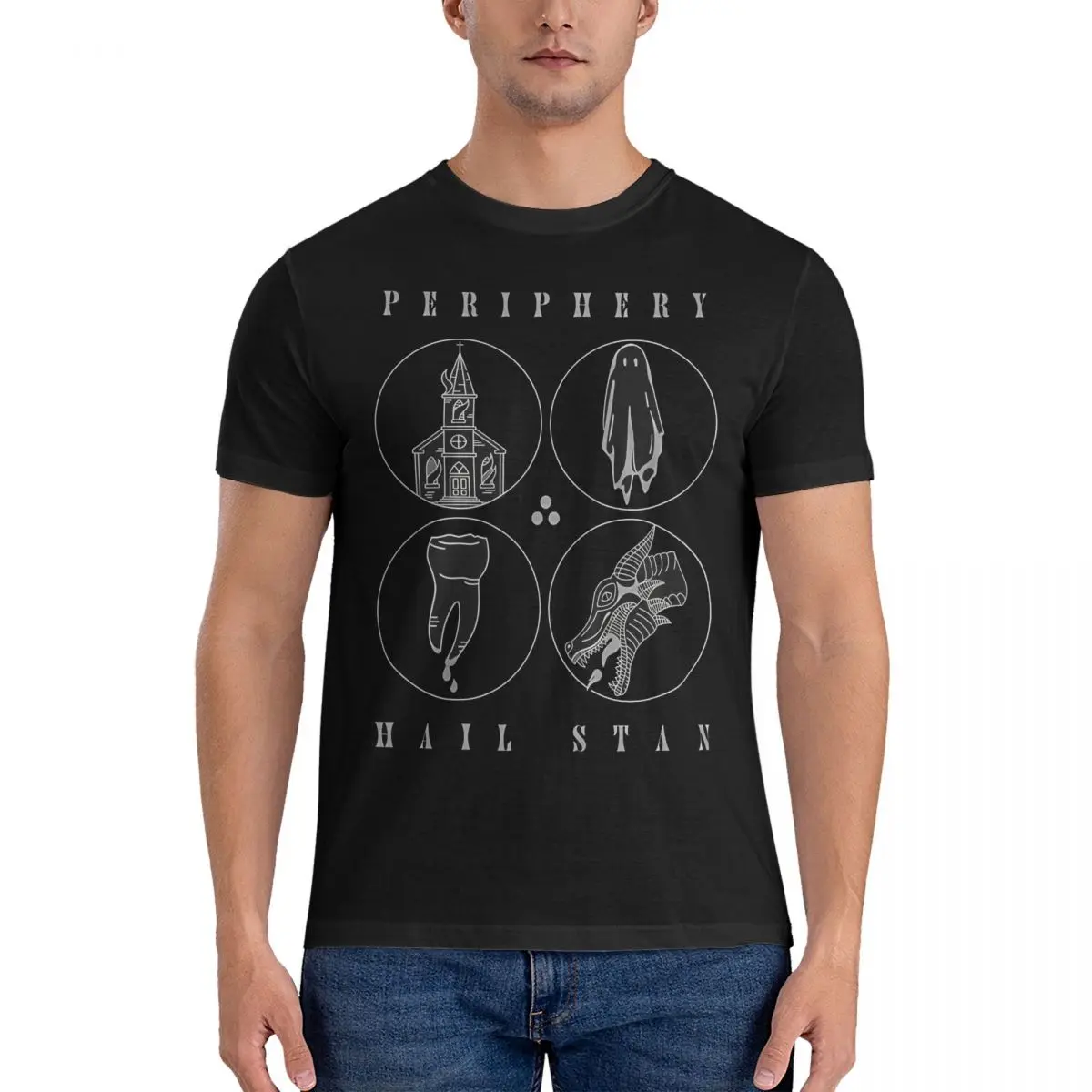 

Men's Tour Music Band Good T Shirts Periphery Pure Cotton Tops Cool Short Sleeve Round Neck Tee Shirt Classic T-Shirts