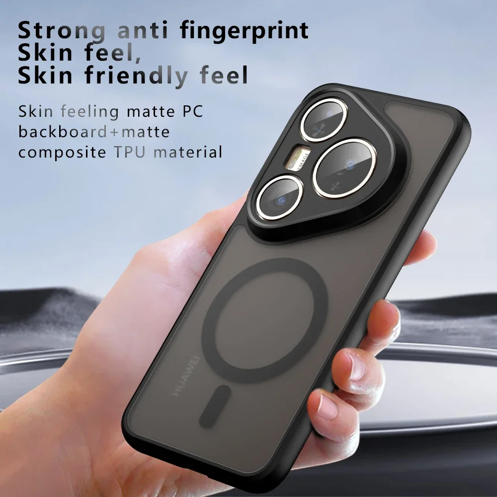 MagSafe Magnetic Matte Shockproof Case with Wireless Charging Capability