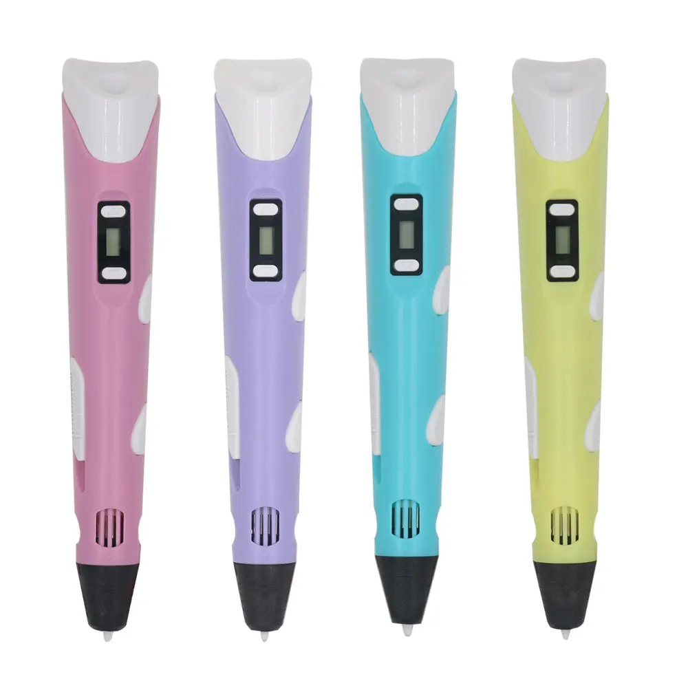 3D Pen Kids' 3D Printing Pen with LCD Display Compatible with PLA/PLA Filament Gel Art Printer Christmas Birthday Gift for Kids
