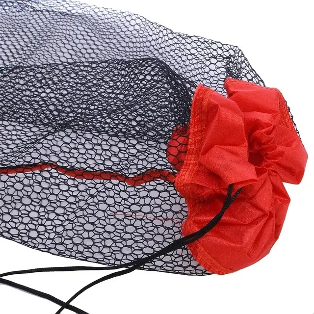 Fishing Landing Net Fishing Catching Collection Bag With Drawstring Portable Fish Net Encrypted Mesh Fish Holding Bag For 5