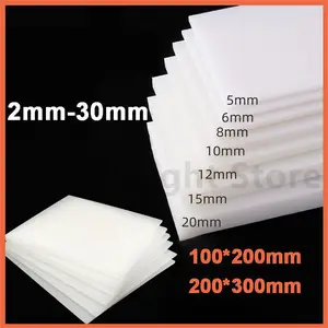 4mm High Temperature Anti-corrosion PTFE Sheet PTFE Board Polytef  Polytetrafluoroethylene Block F4 plate 500mm x 500mm x 4mm 