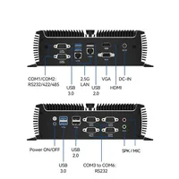 Helor Fanless Industrial Mini PC with Inter Core i5-1135G7 DDR4 Support Windows10/11 LINUX Pfense 3G/4G LTE WIFI Computer 1