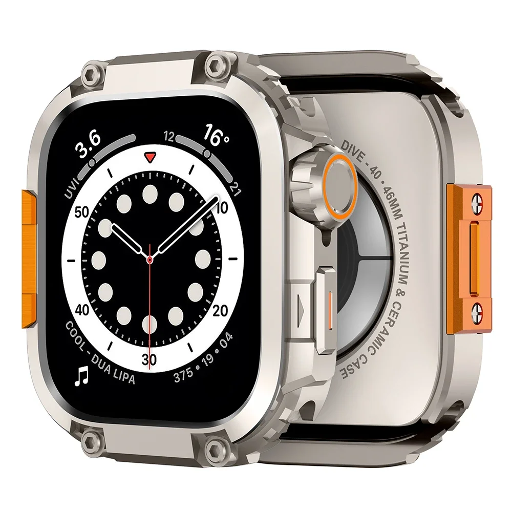 Premium Alloy Bumper Protector Frame for Smartwatch - Metal + PC Protective Cover Accessory