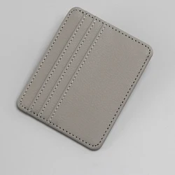 Ultra - Thin RFID Blocking Wallet - Sleek Front Pocket Card Holder (Gray)