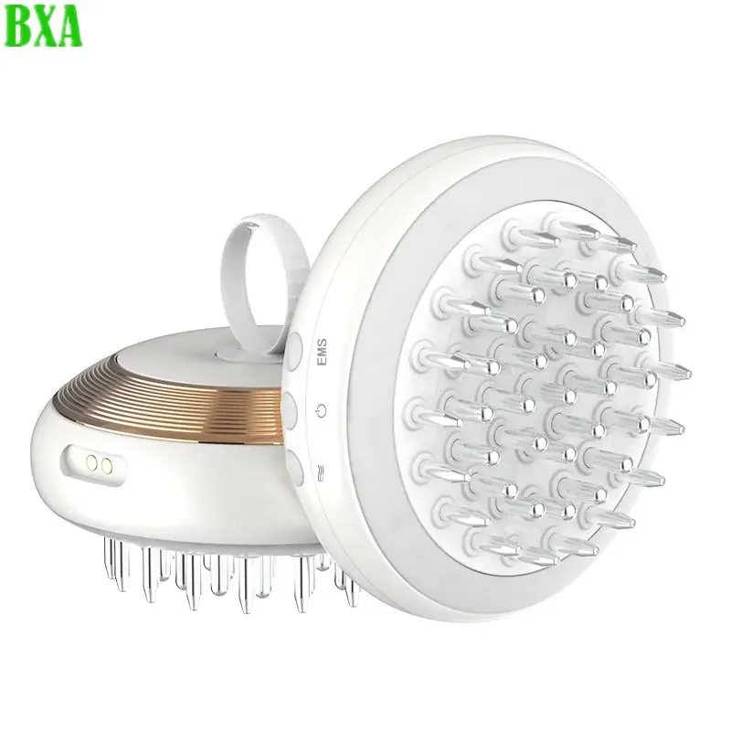 

New EMS Laser Vibration Massage Comb Design Hair Loss Treatment Electric Scalp Applicator Hair Regrowth Comb With Liquid Guide