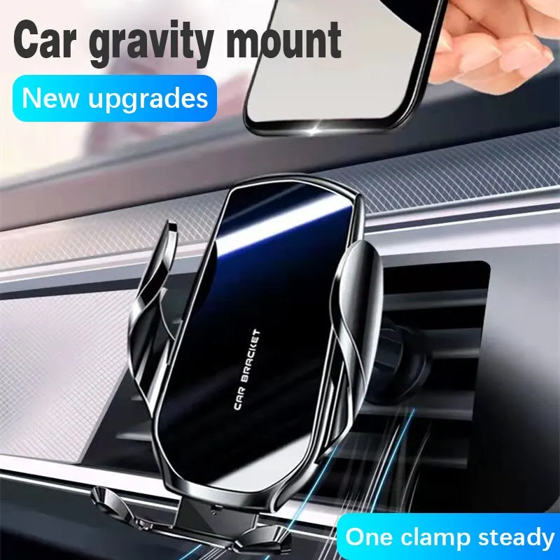 NewMirrorCarMobilePhoneHolderNavigationGravitySensingAirOutletClipUniversalMobile