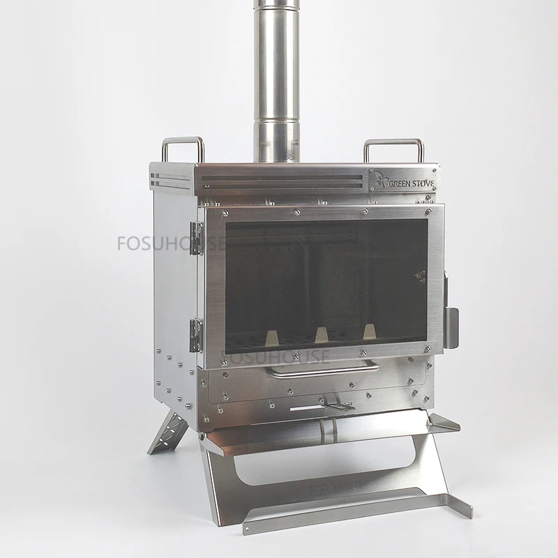 Nordic Stainless Steel Chimeneas For Outdoor Heater Fireplace Creative