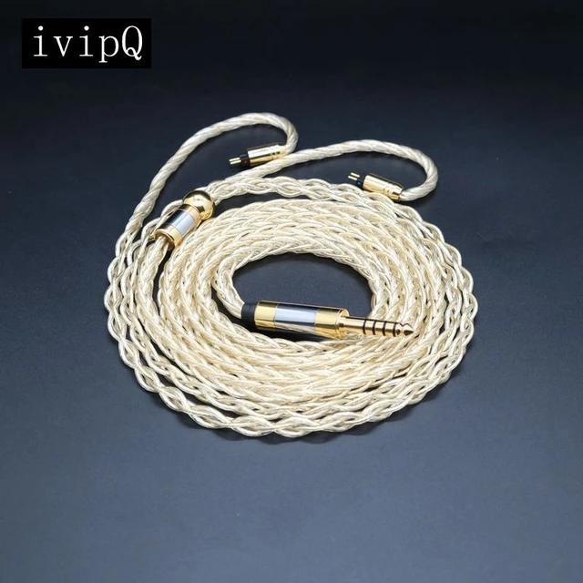 大特価!!】NICEHCK pdking パラジウム OCC 4.4バランスケーブル グレー