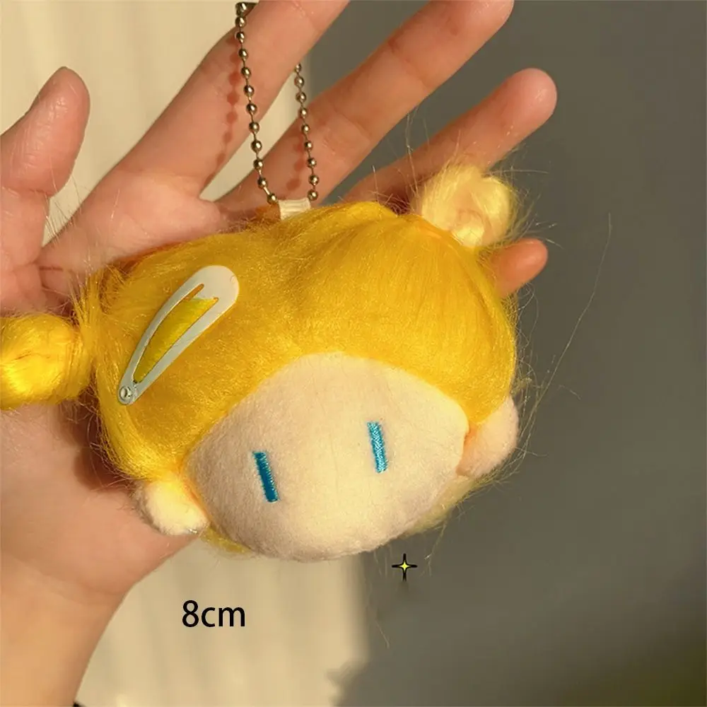 Cute Plush Doll Pendant with Long Hair and Ball Head