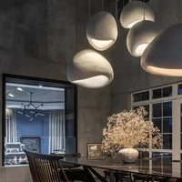 Nordic Minimalist Wabi Sabi Wind E27 Led Pendant Lights Dining Room Bar Loft Bedroom Home Decor Chandelier Hanging Lamp Fixture 1